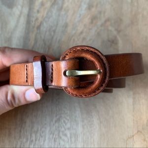 Brown Thin jcrew leather belt